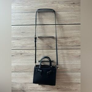 Zara Black Crossbody Bag with Sleek Design - NWOT